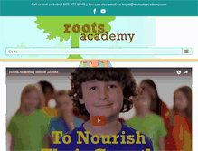 Tablet Screenshot of myrootsacademy.com